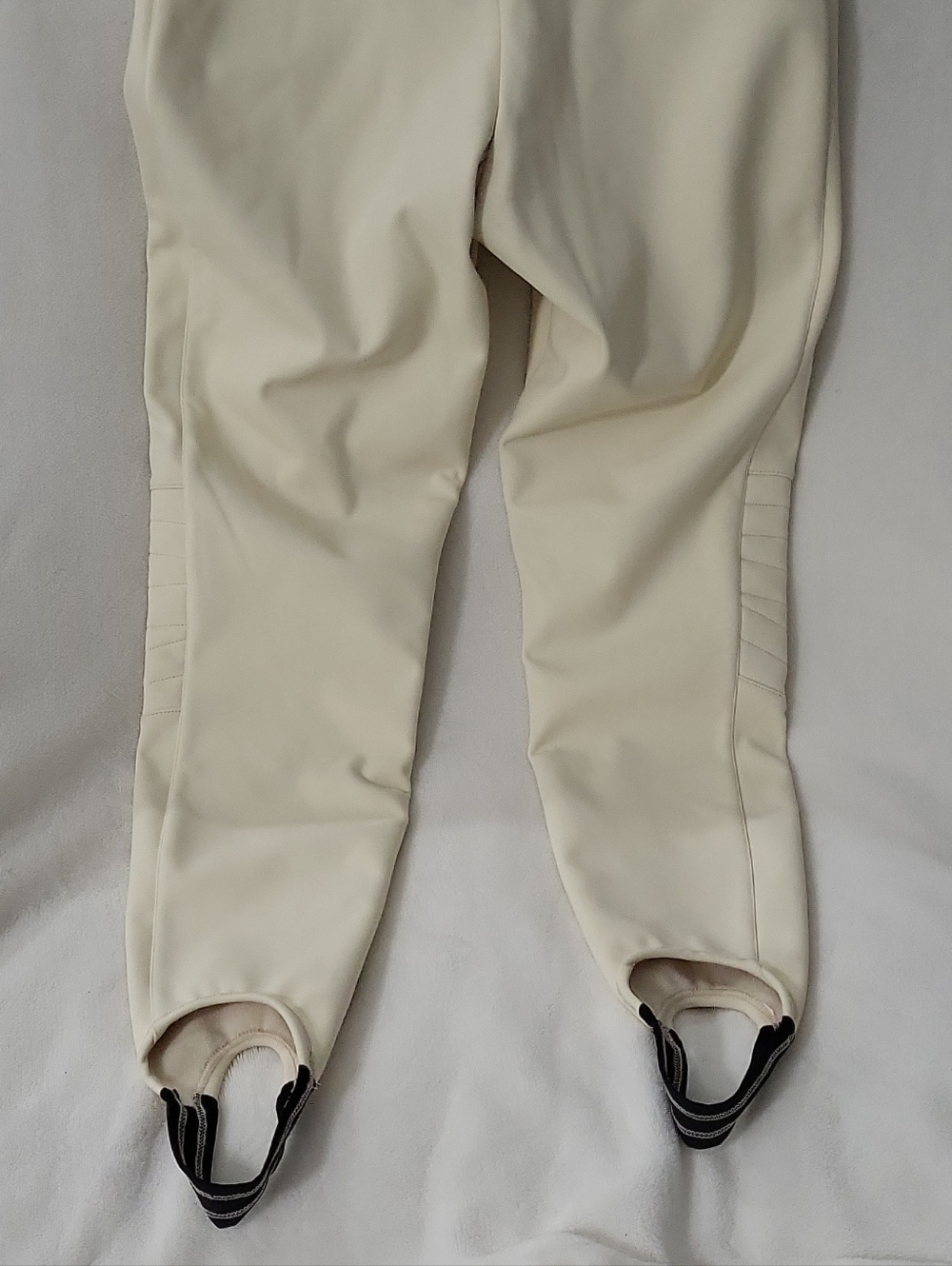 ASOS 4505 Ski & Snow Ivory Women's Snow Pants US 4 Lined Stirrups Cream Color - Picture 10 of 13